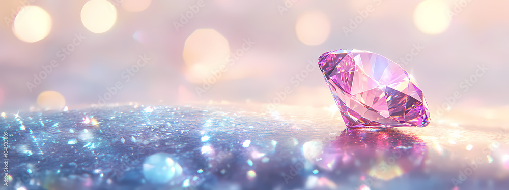 Elegant Pink Diamond in Gentle Light Elegant Pink Diamond in Gentle Light