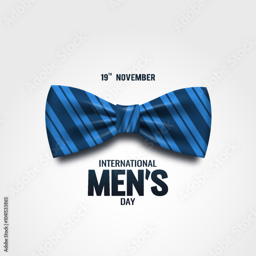 Vector illustration of International Men's Day. For a poster or banner and greeting card.
