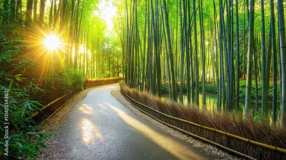Fototapeta premium Bamboo Forest in Morning Light
