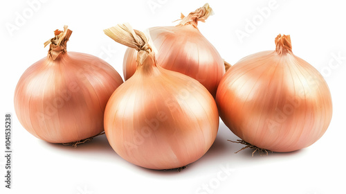 Wallpaper Mural Group of onions. Isolated on white background - Torontodigital.ca