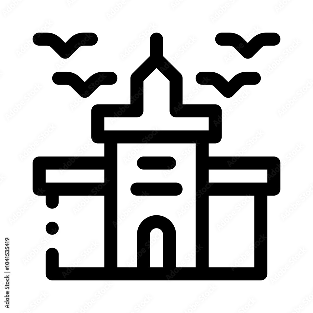 Hotel line icon Hotel line icon