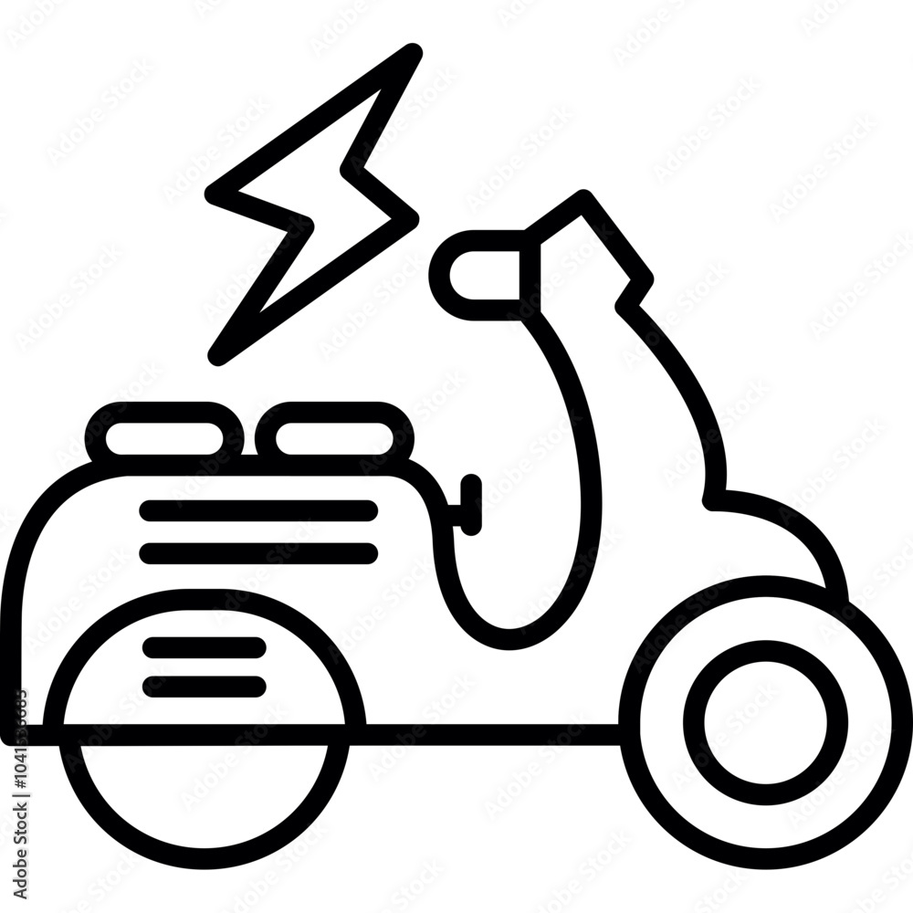 Electric Scooter Icon Electric Scooter Icon