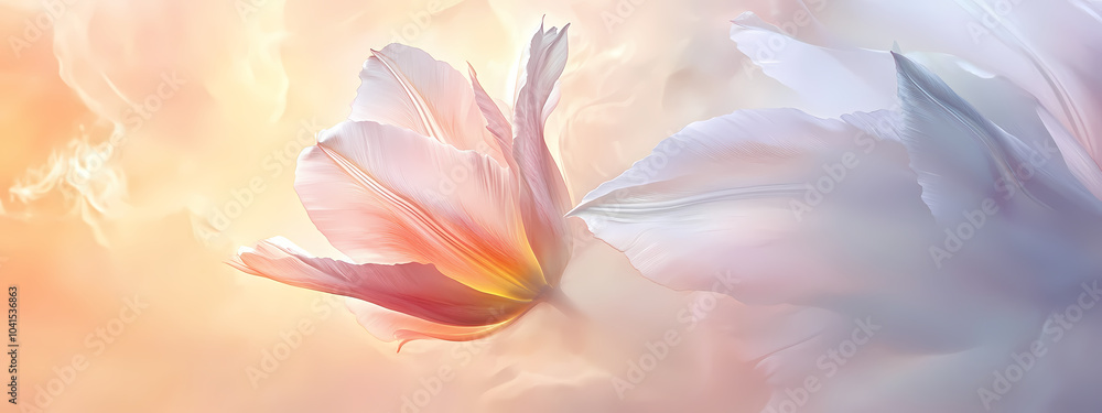 Abstract Tulip in Dreamlike Motion Abstract Tulip in Dreamlike Motion