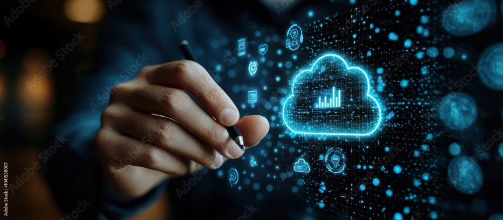 Hand Interacting with a Holographic Cloud Computing Interface Hand Interacting with a Holographic Cloud Computing Interface
