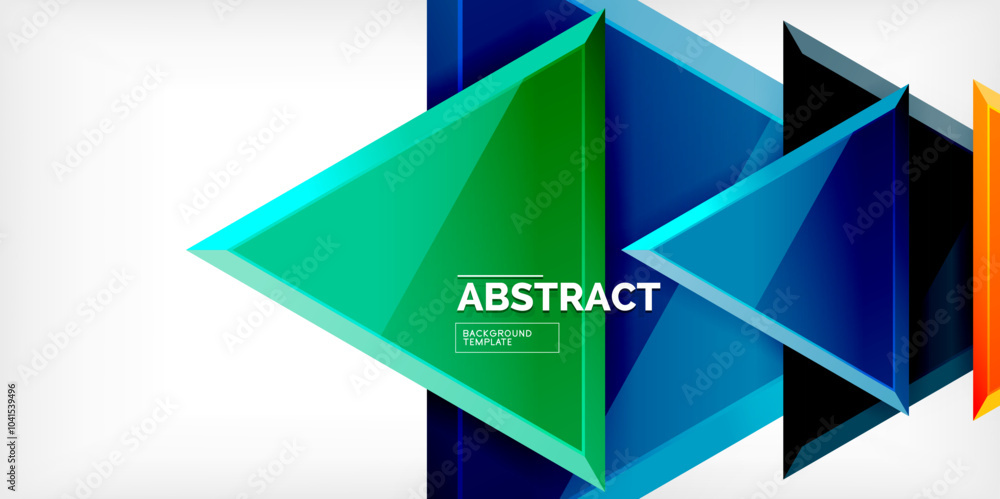 Abstract background - glossy triangles. Vector Illustration For Wallpaper, Banner, Background, Card, Book Illustration, landing page Abstract background - glossy triangles. Vector Illustration For Wallpaper, Banner, Background, Card, Book Illustration, landing page