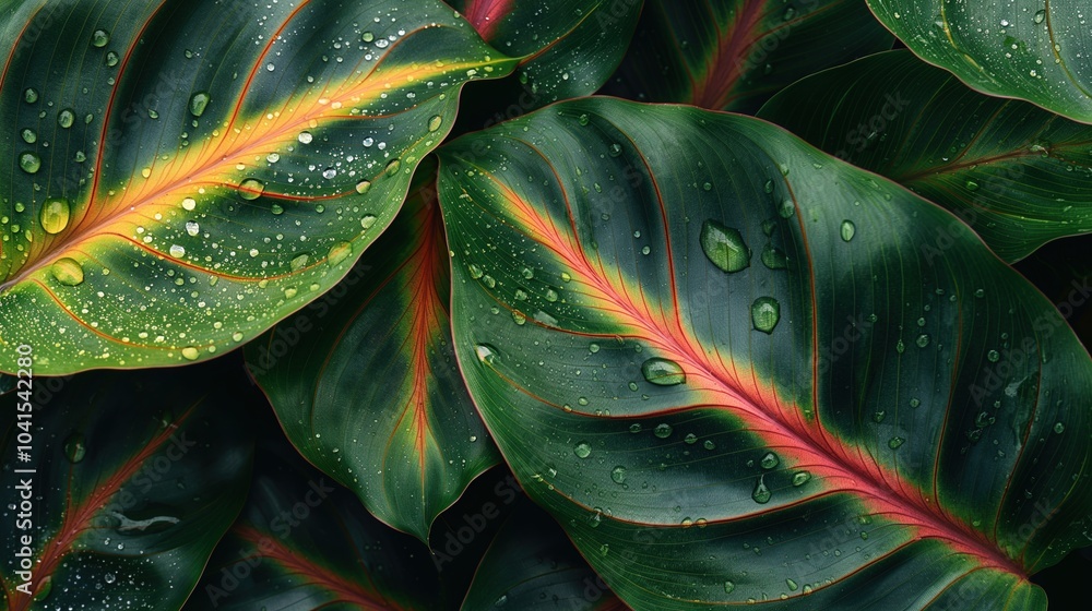 Fototapeta premium Vibrant Green Leaf Close-Up