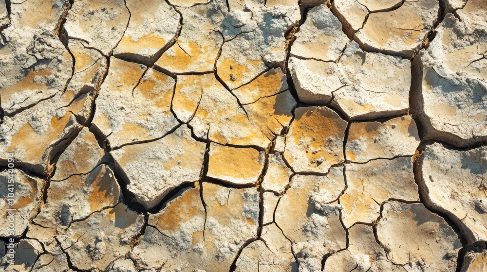 Cracked, dried-up mud flats stretching across a vast plain, symbolizing the long-term effects of global drought and the environmental degradation caused by climate change. Cracked, dried-up mud flats stretching across a vast plain, symbolizing the long-term effects of global drought and the environmental degradation caused by climate change.