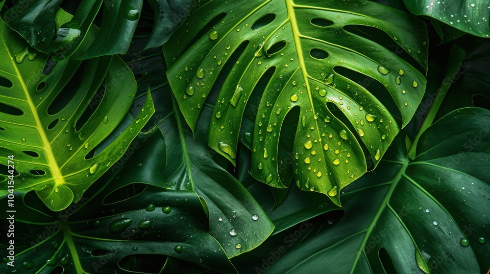 Fototapeta premium Close-Up Green Leaf Detail