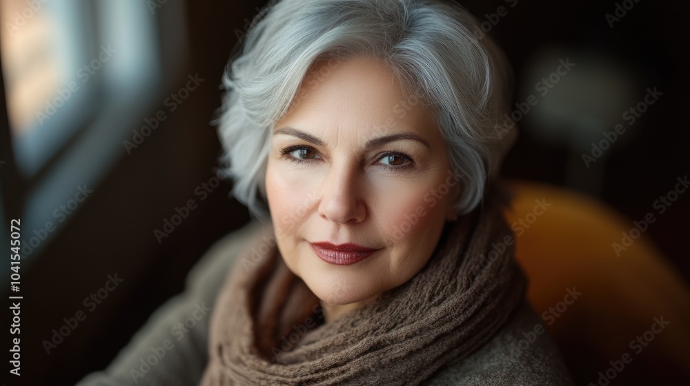 Elegant portrait of a mature woman Elegant portrait of a mature woman