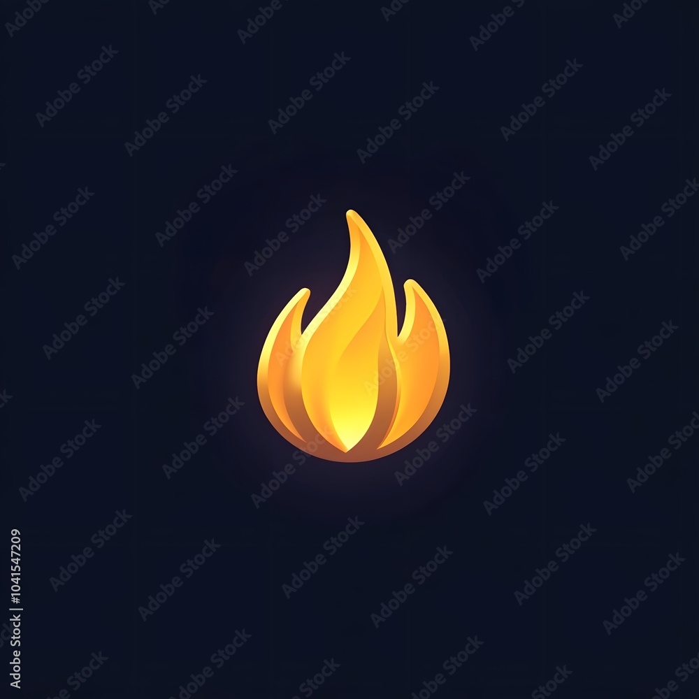 Yellow Fire Flame Burn Burning Icon Logo Symbol Yellow Fire Flame Burn Burning Icon Logo Symbol