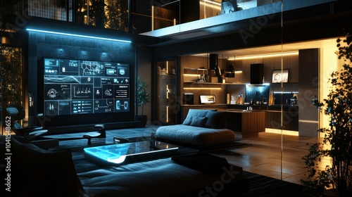 Futuristic Smart Home Interior Design