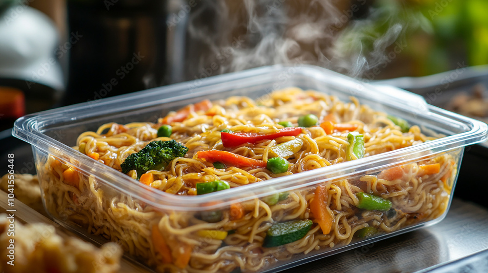 Yakisoba in a Clear Food Storage Box Yakisoba in a Clear Food Storage Box