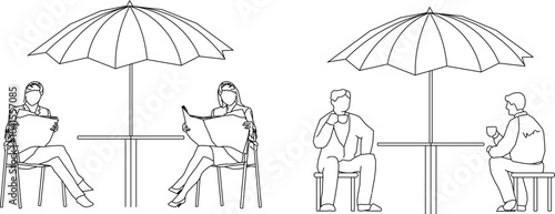 illustration design sketch completeness vector image family activities