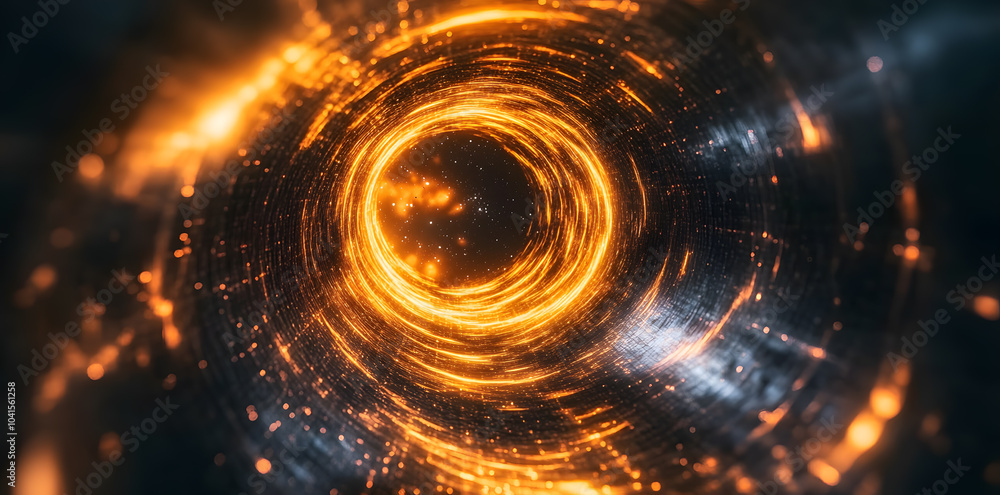 Abstract glowing galaxy energy tunnel in space background Abstract glowing galaxy energy tunnel in space background