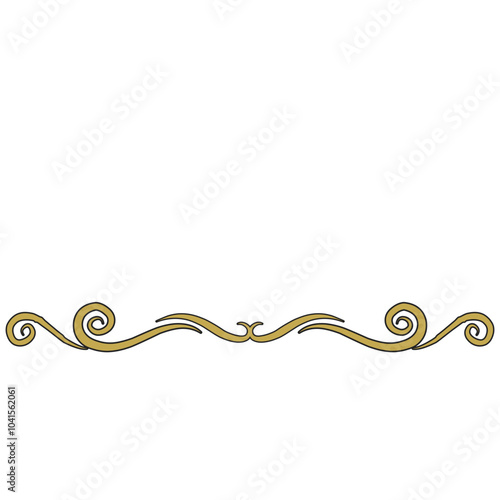 Golden Swirl Divider 