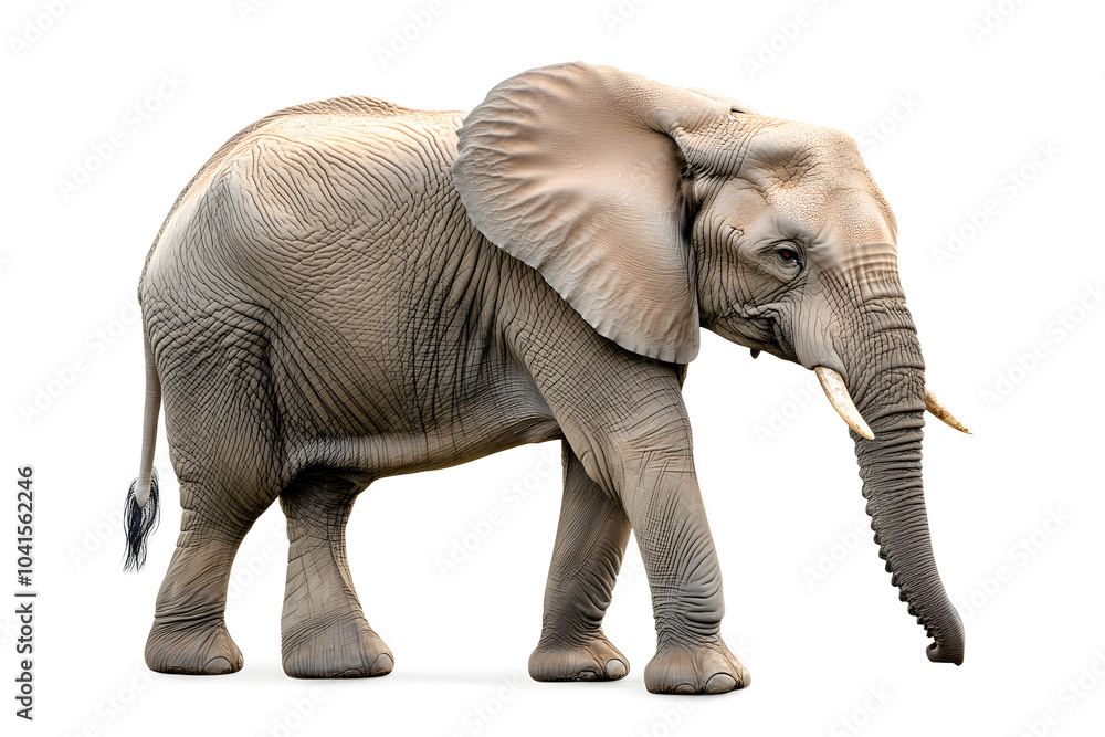 Fototapeta premium Elephant isolated on white background