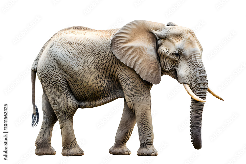 Fototapeta premium Elephant isolated on white background