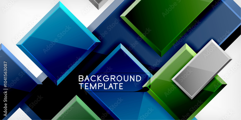 Glass toy style square shapes abstract design. Vector Illustration For Wallpaper, Banner, Background, Card, Book Illustration, landing page Glass toy style square shapes abstract design. Vector Illustration For Wallpaper, Banner, Background, Card, Book Illustration, landing page