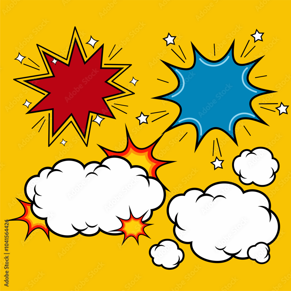 Speech Bubble set. Talk bubble. bubble text, chatting box, message box, Blank empty Cartoon balloon word design. thought balloons Speech Bubble set. Talk bubble. bubble text, chatting box, message box, Blank empty Cartoon balloon word design. thought balloons