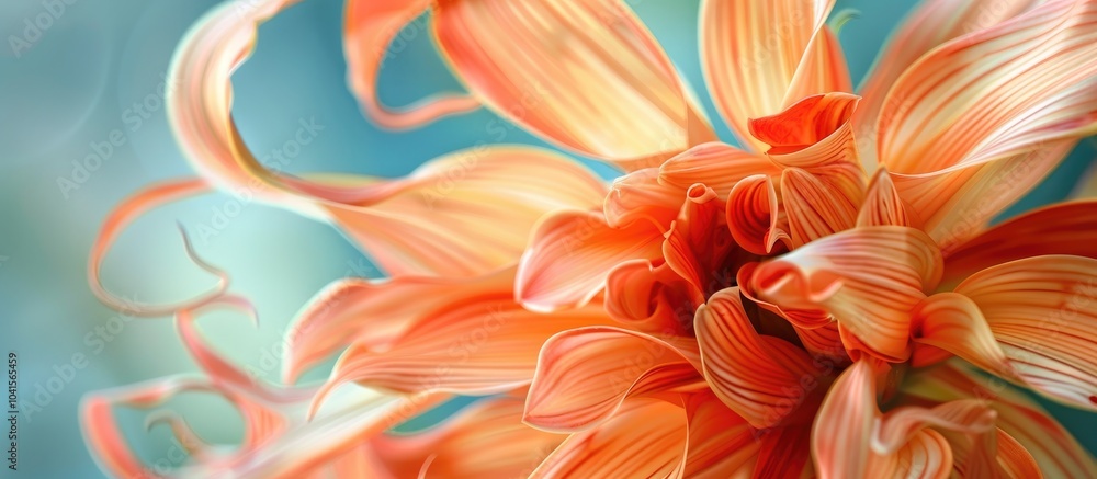 Beautiful Ribbon Like Flower Wth Striped Orange Tinch Of Red Beautiful Ribbon Like Flower Wth Striped Orange Tinch Of Red