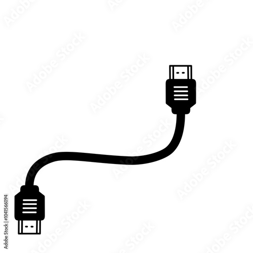 HDMI Cable Vector Illustration 