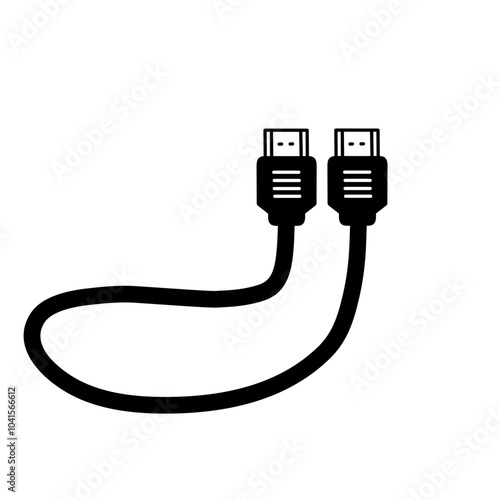 HDMI Cable Vector Illustration 
