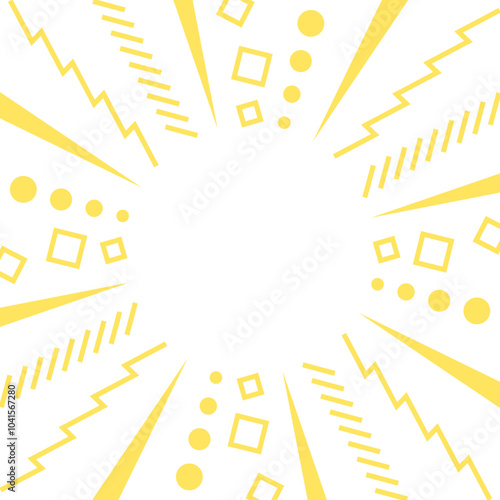 幾何学模様のサンバースト