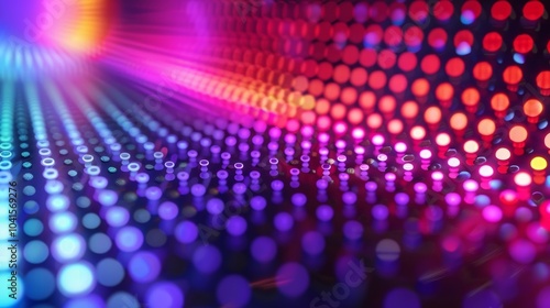 Wallpaper Mural A dazzling display of synchronized dancing as the quantum dot lights change color and intensity. Torontodigital.ca