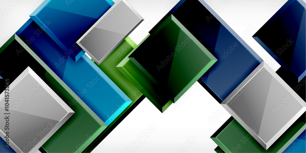 Glass toy style square shapes abstract design. Vector Illustration For Wallpaper, Banner, Background, Card, Book Illustration, landing page Glass toy style square shapes abstract design. Vector Illustration For Wallpaper, Banner, Background, Card, Book Illustration, landing page