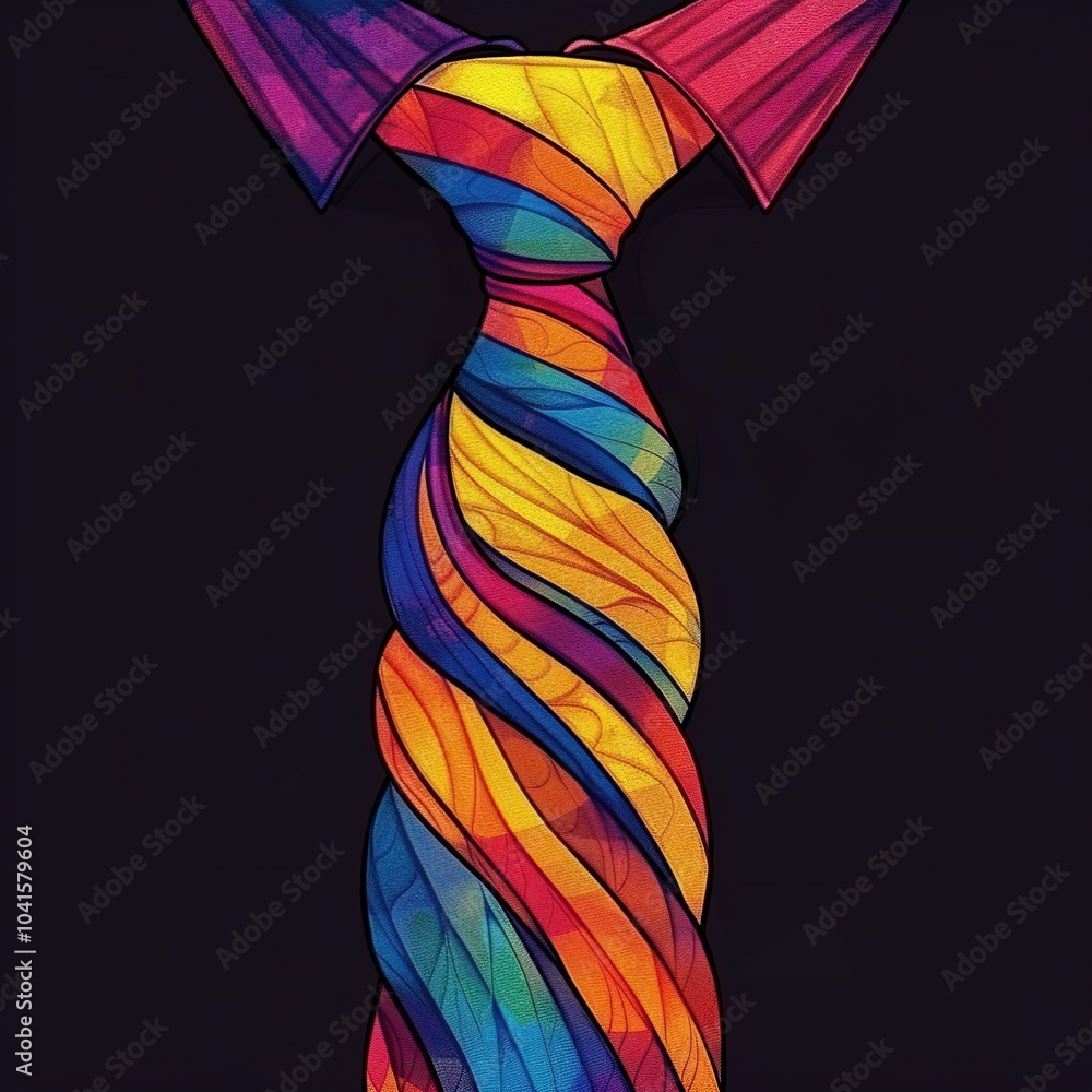 Tie One On Day. Design suitable for greeting card poster and banner Tie One On Day. Design suitable for greeting card poster and banner