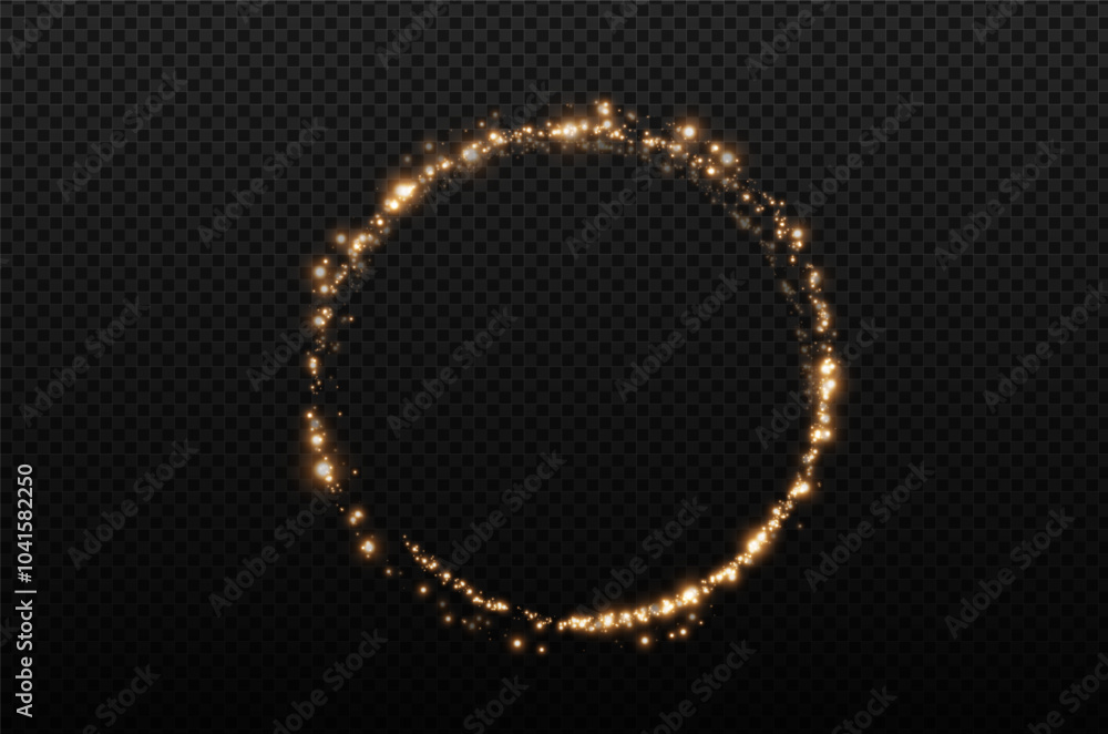 Vector light line effect of gold circle. Luminous fire trail on a transparent background. Light round line with an advantage effect. greendust circle light png. Vector light line effect of gold circle. Luminous fire trail on a transparent background. Light round line with an advantage effect. greendust circle light png.