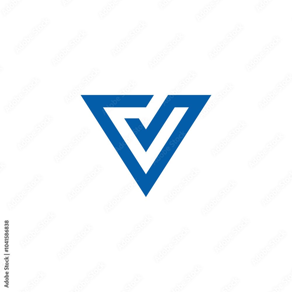 Triangle Letter V Logo design vector template Triangle Letter V Logo design vector template