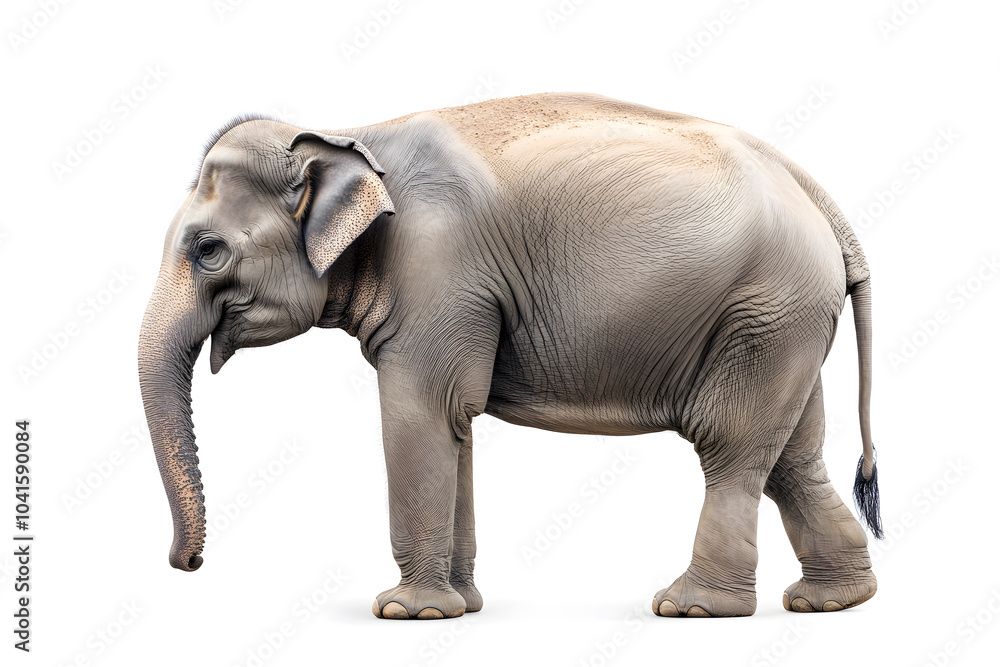 Obraz premium Elephant isolated on white background