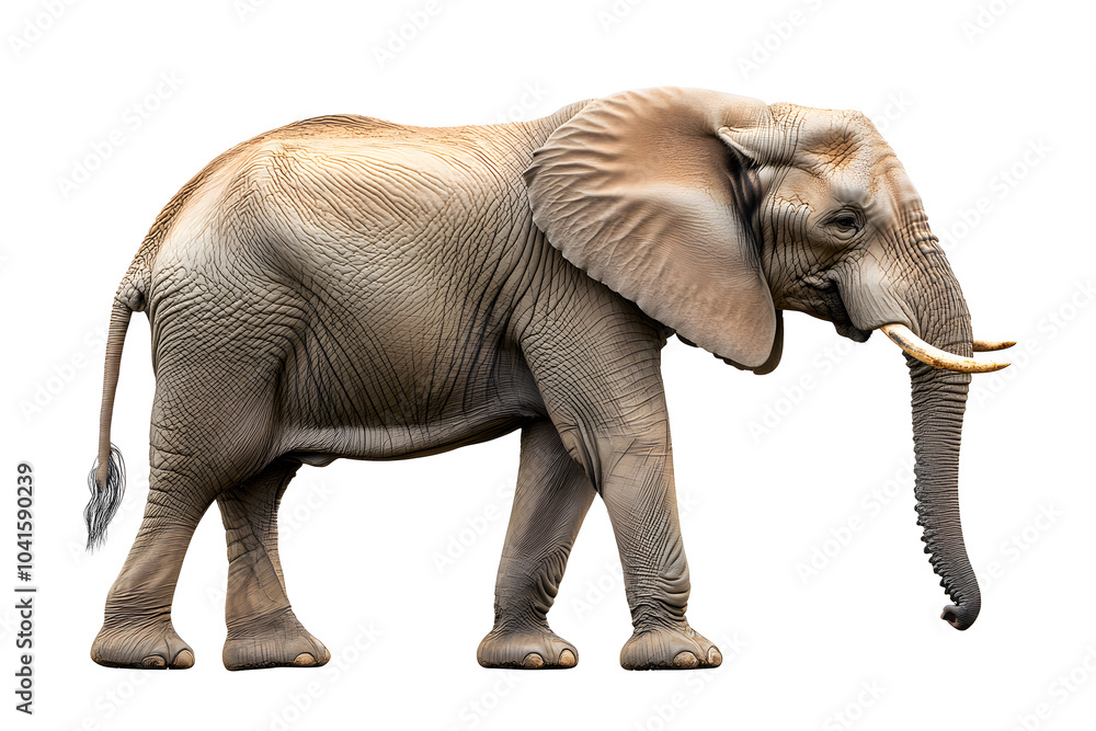 Obraz premium Elephant isolated on white background