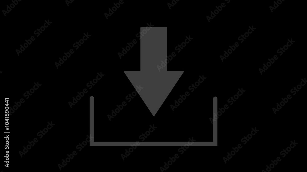2d animated video clip of download flat icon. alpha channel 2d animated video clip of download flat icon. alpha channel
