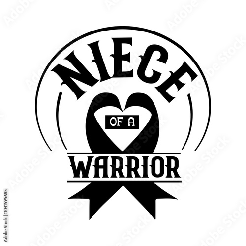 Niece of a warrior Svg Design