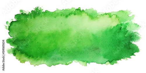 Wallpaper Mural Blot of green watercolor isolated on white background Torontodigital.ca