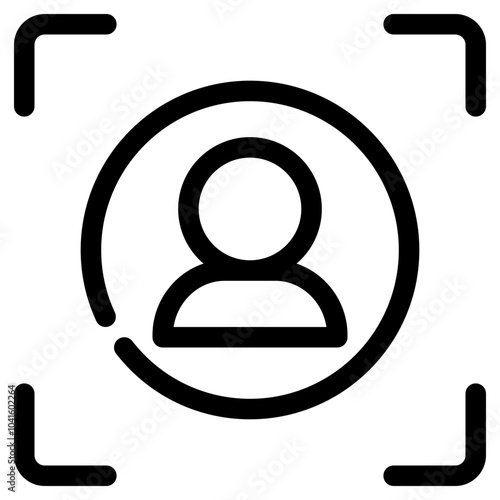scan user line icon
