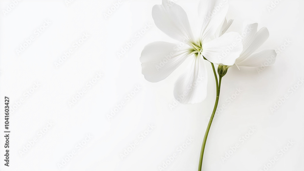 Fototapeta premium white spring flower