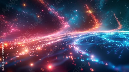 Wallpaper Mural A cosmic conga line of charged particles dancing in unison and lighting up the sky. Torontodigital.ca