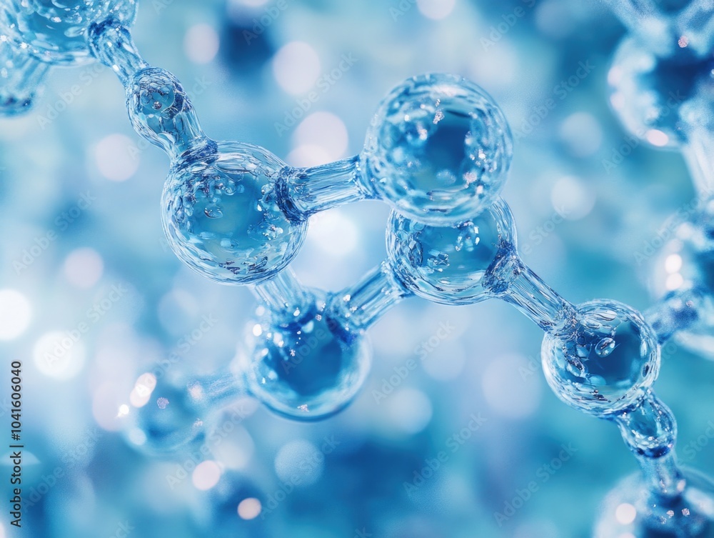 Microscopic Crystalline Sugar Molecules Microscopic Crystalline Sugar Molecules