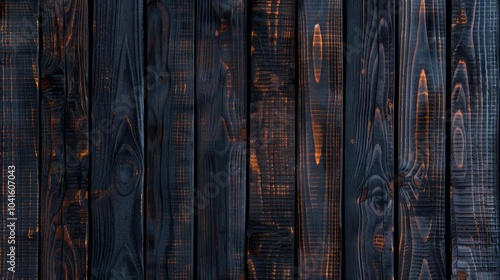 Dark wooden planks with a rustic and weathered texture.