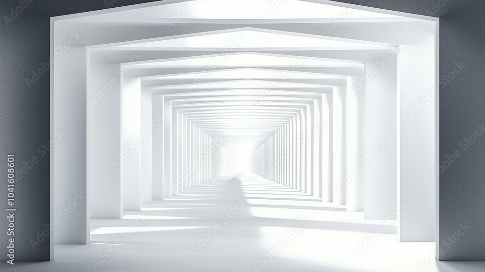 Fototapeta premium 3d render of a corridor