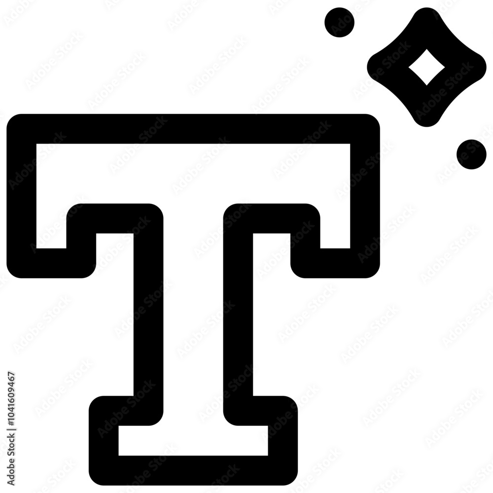Typography. Editable stroke vector icon. Typography. Editable stroke vector icon.
