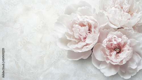 Wallpaper Mural Large peony artwork on a textured background in soft pastels ideal for integrating photomurals into room designs or home interiors Torontodigital.ca