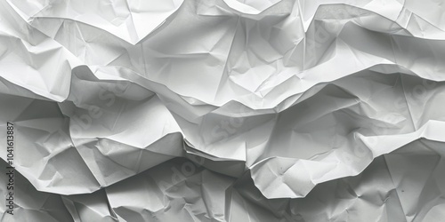 Grayishwhite abstract background with paper folds and vertical textures photo