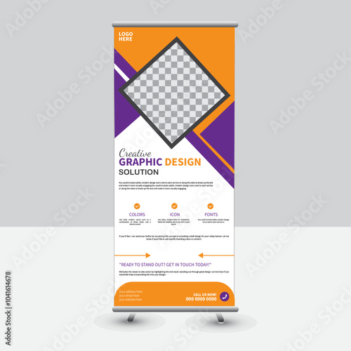 modern roll up bennar design template, rollup bennar, creative roll up bennar