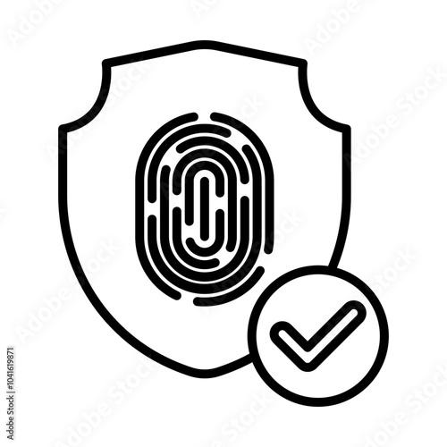 Biometrics line icon