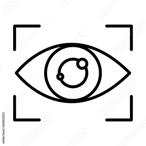 Eye Scan line icon