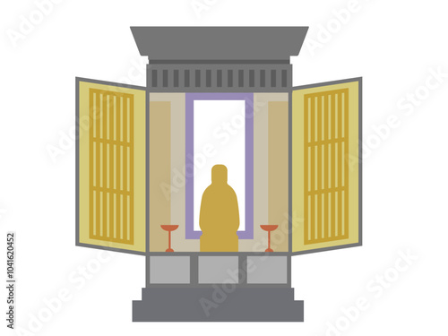 お仏壇のイメージイラスト